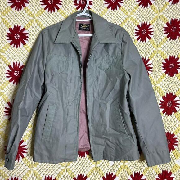 Men's Vtg 70’s Gray Windbreaker Jacket - Picture 7 of 16